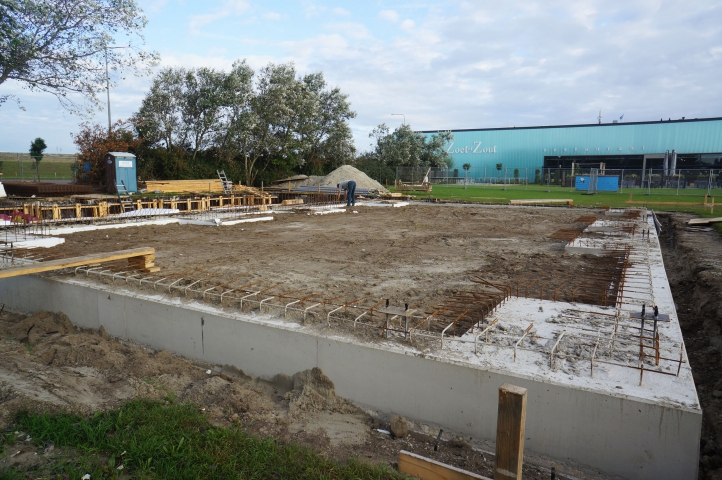 Zoet of Zout - storten van de fundatie