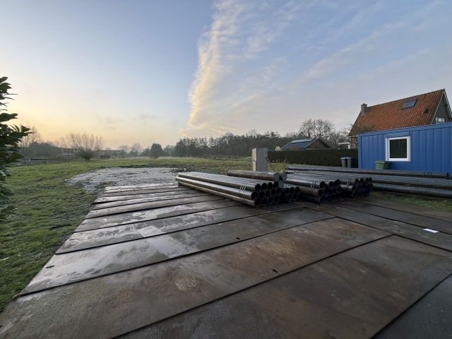 Start bouw woonhuis aan de Korteweg in Rockanje